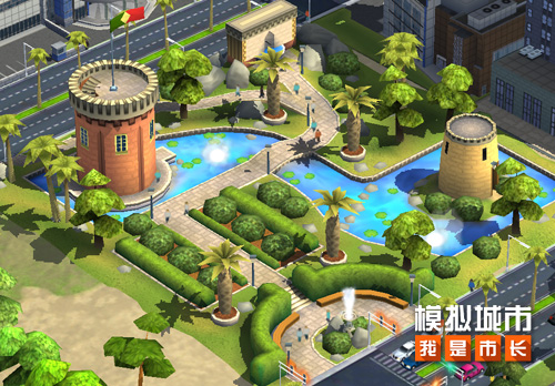 欣赏花园美景 《模拟城市：我是市长》欧洲宫廷式花园建筑曝光
