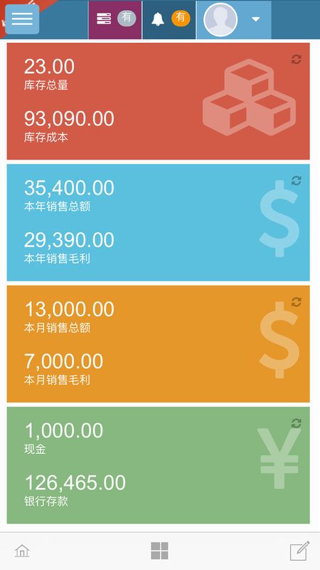 梦想云进销存ERP截图(1)