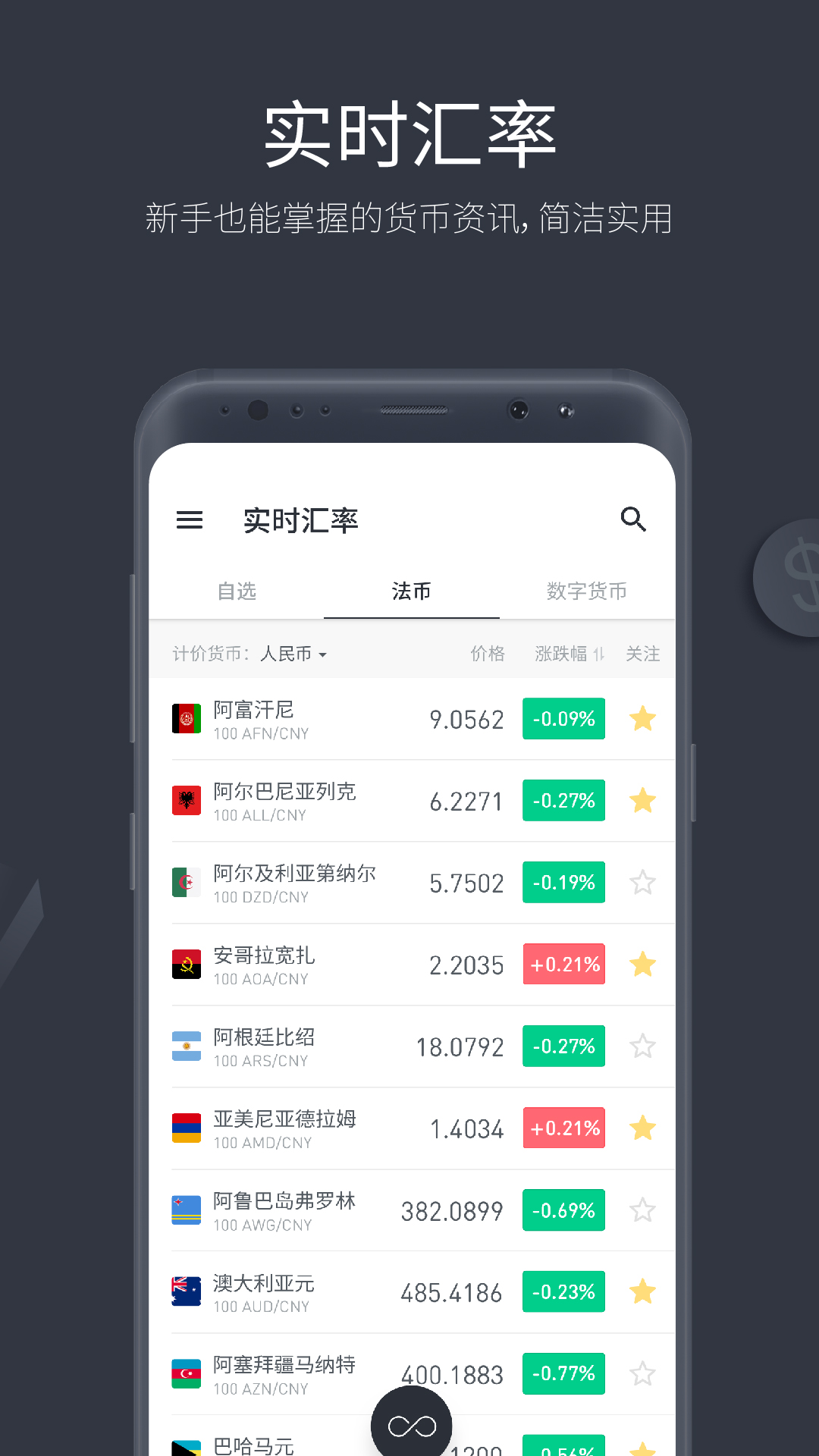 极简汇率截图(2)