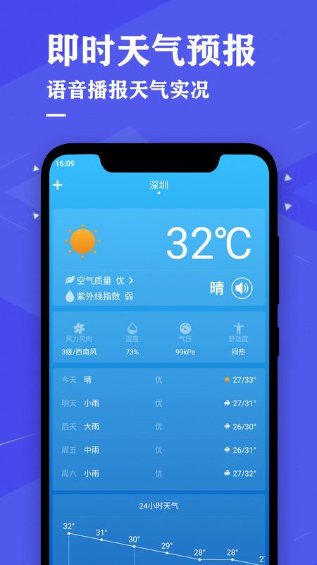 即时天气预报截图(1)