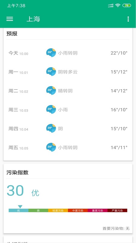 安果天气预报app图1